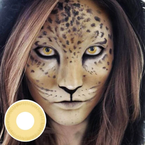 Cosplay Avatar yellow Colored Contact Lenses