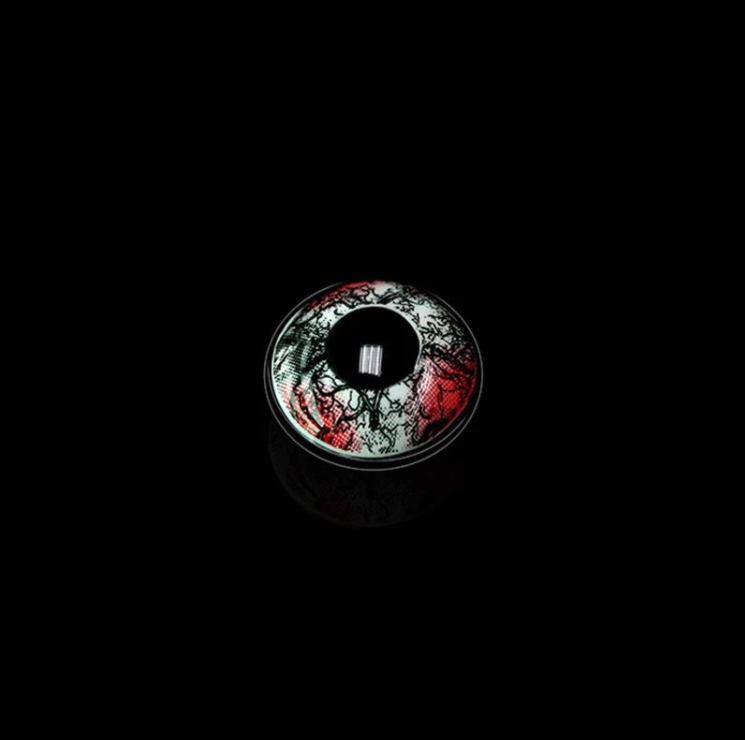 Halloween Demon Black&Red Colored Contact Lenses