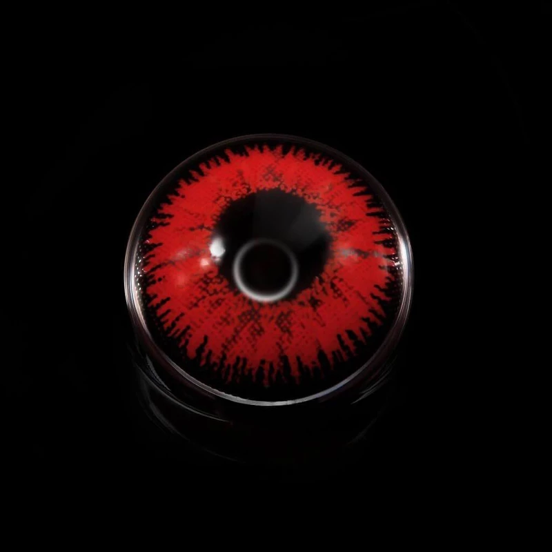 Vega Red  Prescription Colored Contact Lenses