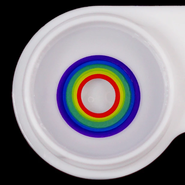 Halloween Cosplay RAINBOW Blue Colored Contact Lenses