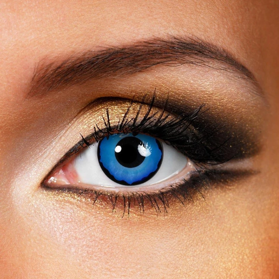 Cosplay Pixie Blue  Colored Contact Lenses