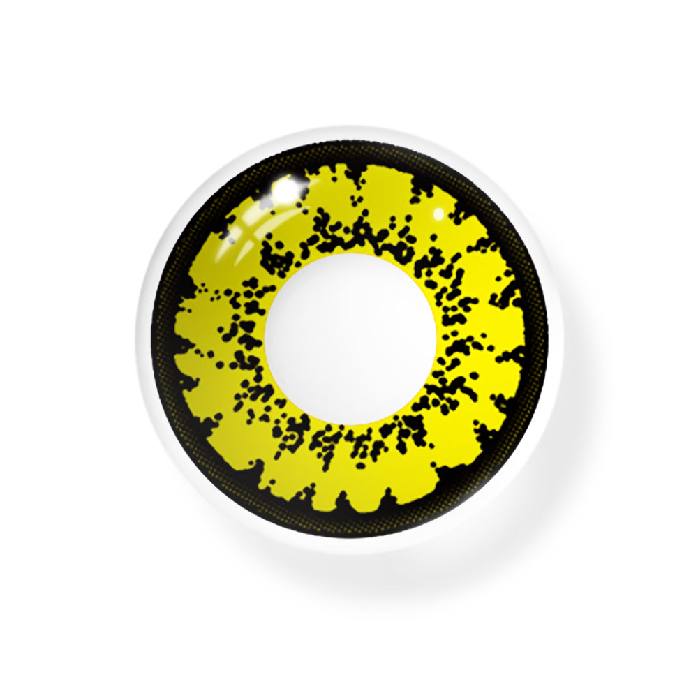 Cosplay Queen Yellow Prescription Colored Contact Lenses