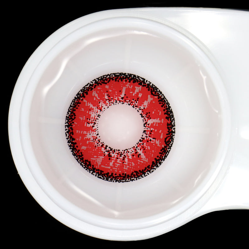 Cosplay ICE Red Prescription Colored Contact Lenses