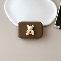 Cute Bear Pupil Colored Contact Lens Case