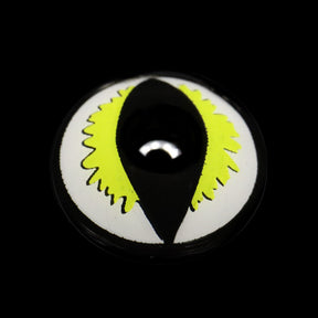 Cosplay Wild Cat Eye Yellow Colored Contact Lenses