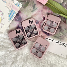 Cool Butterflies Colored Contact Lens Case