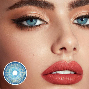 New York Blue Prescription Colored Contact Lenses