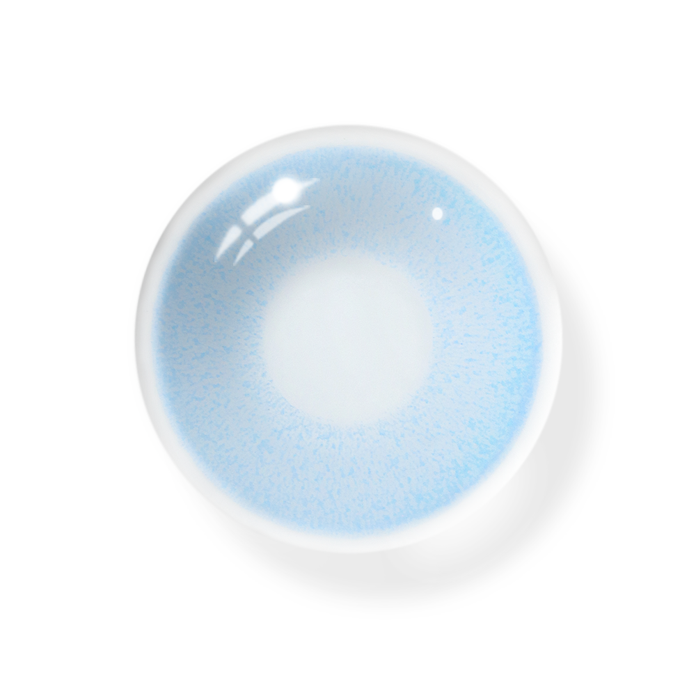 Cosplay Fluorescent Blue Colored Contact Lenses