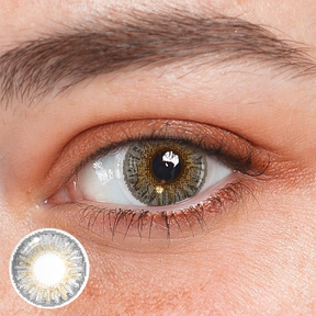 New 3-Tone Gray Prescription Colored Contact Lenses