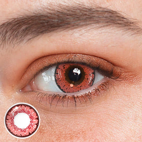 Cosplay Queen Dark Pink Colored Contact Lenses