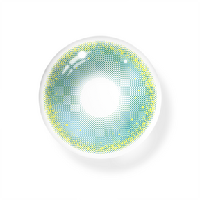 Cosplay Gold Rim Green Colored Contact Lenses