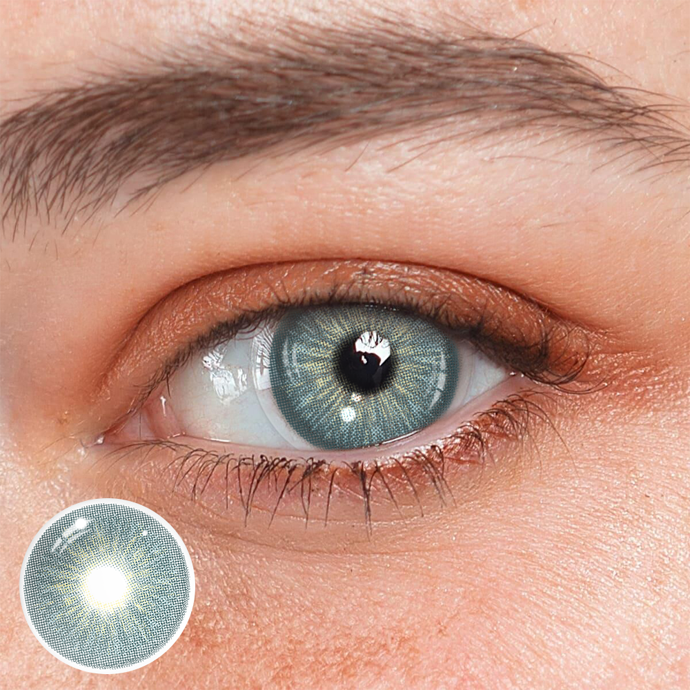 Cyrene Lake Blue Colored Contact Lenses