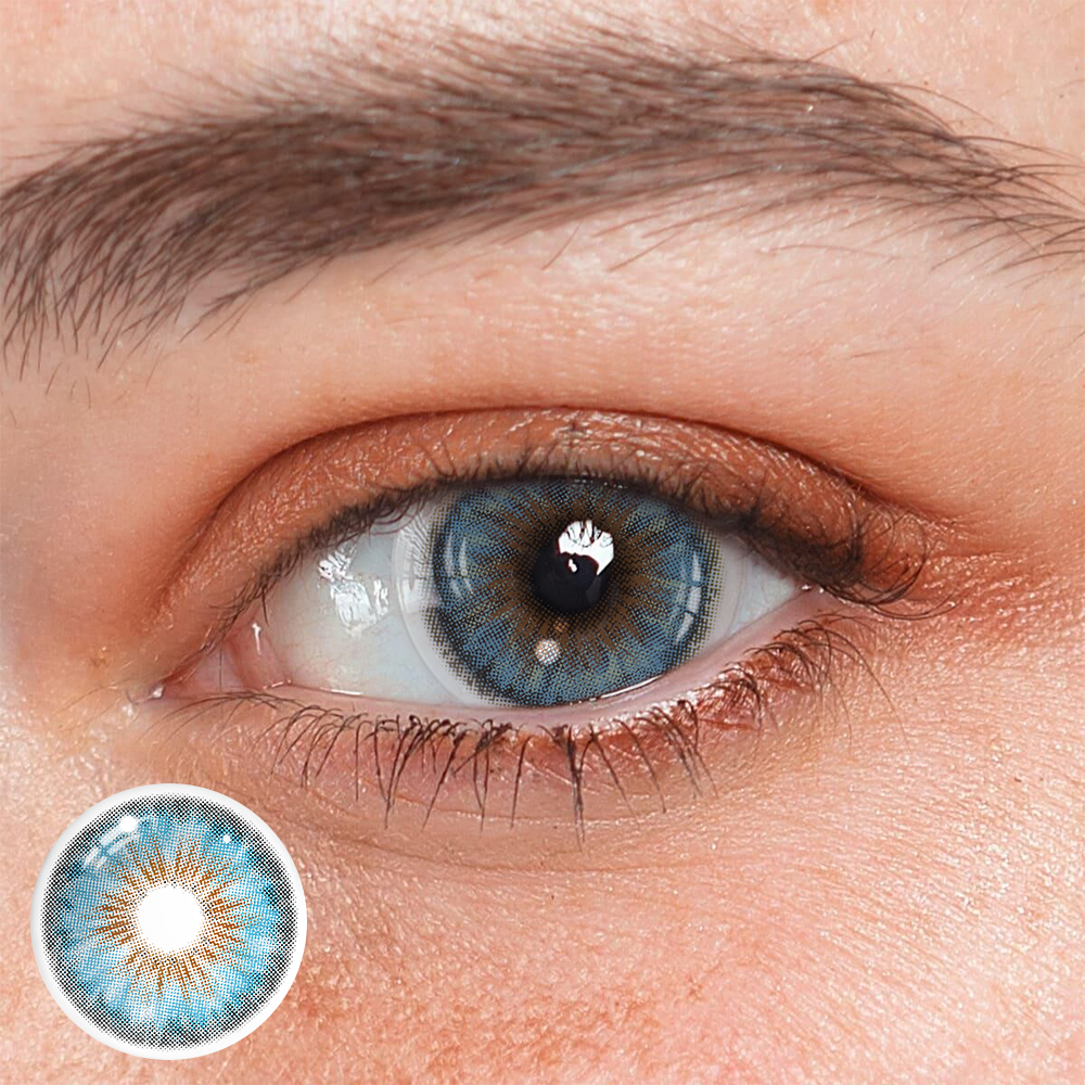 Cyrene Dark Blue Colored Contact Lenses