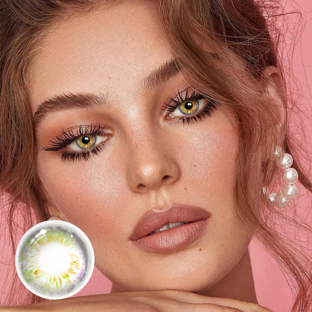 Larimar Yellow Colored Contact Lenses