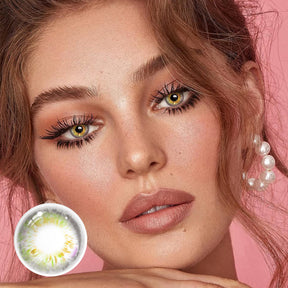 Larimar Yellow Colored Contact Lenses