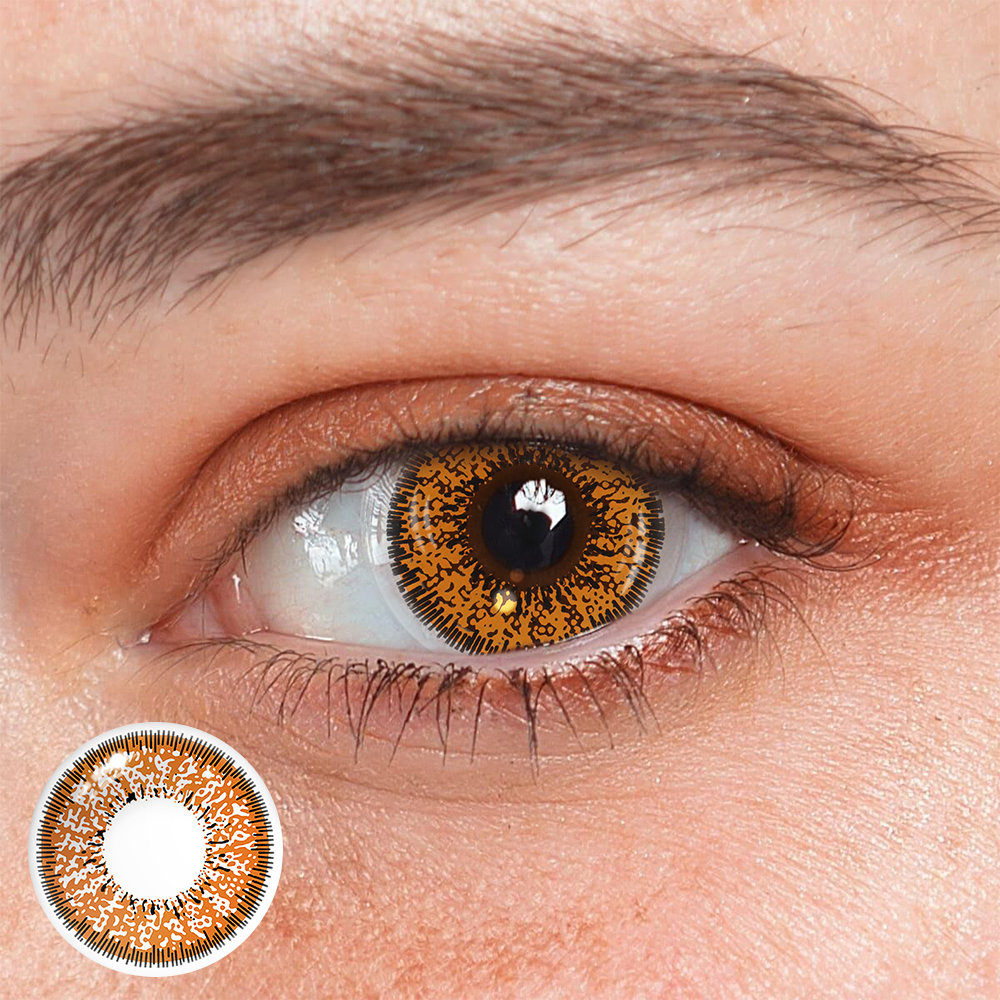 Cosplay Succubus Brown Colored Contact Lenses