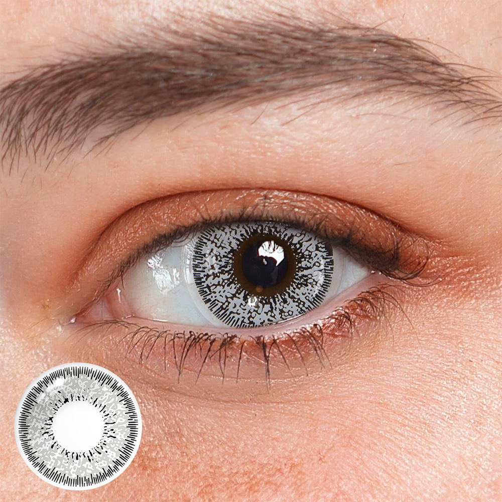 Cosplay Succubus Gray Colored Contact Lenses