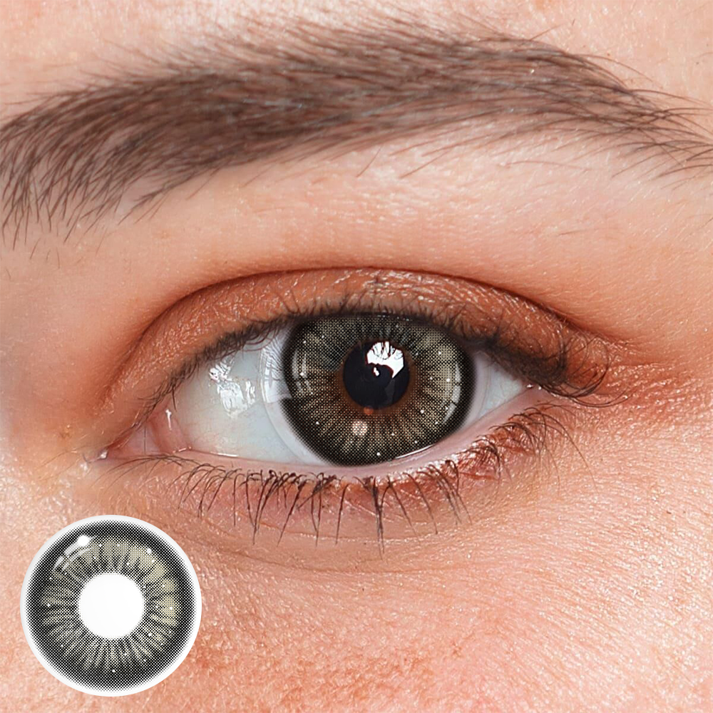 Yaqoot Black Prescription Colored Contact Lenses