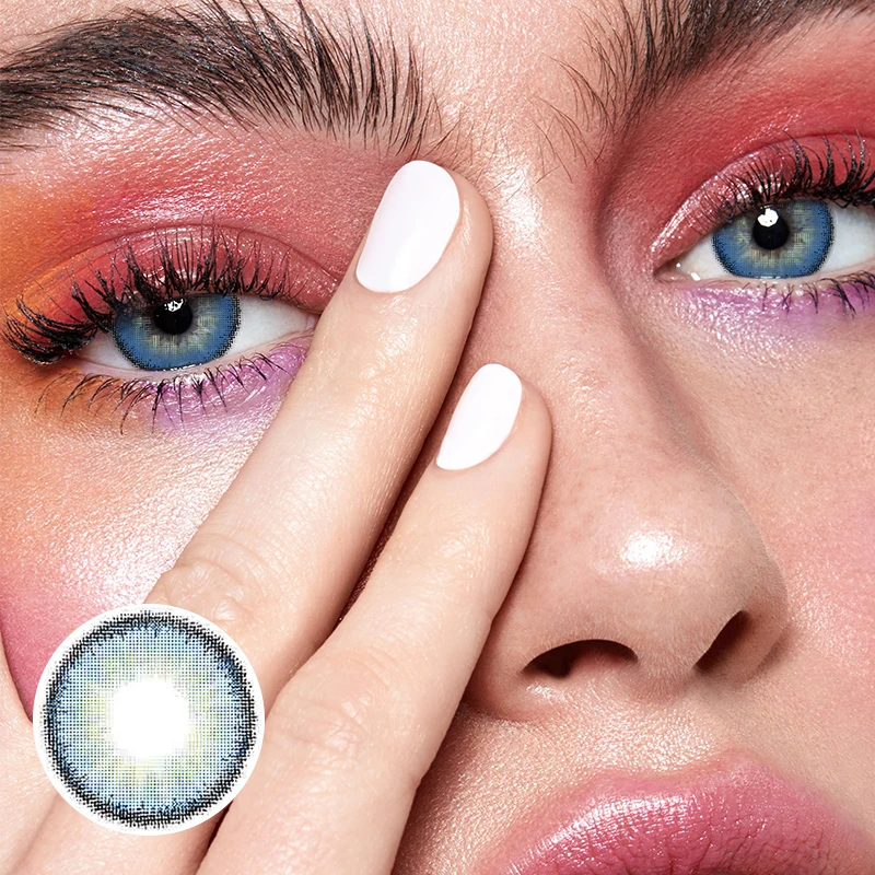 Premium Candy Blue Prescription Colored Contact Lenses