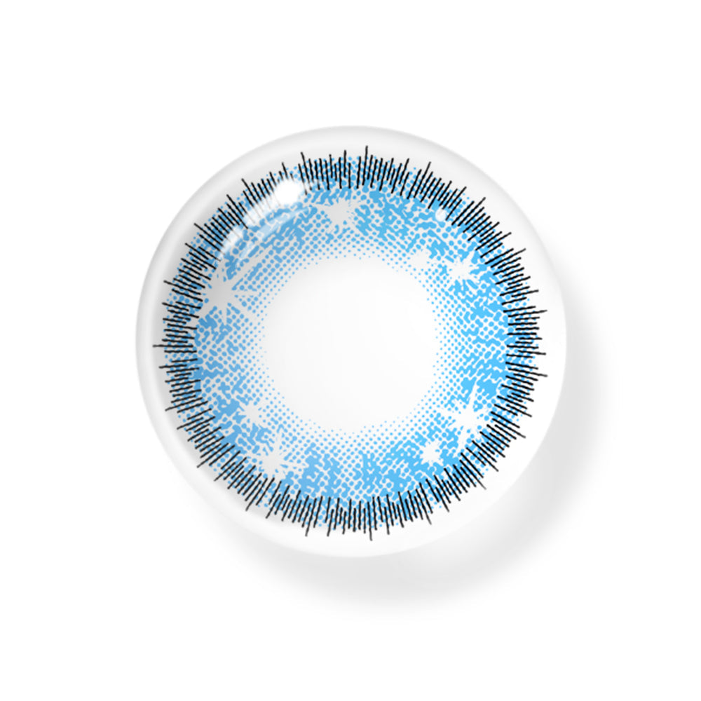 Cosplay Star Eyes Blue Colored Contact Lenses