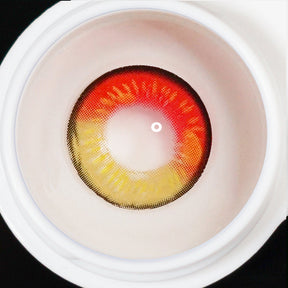Cosplay Anime red brown Prescription Colored Contact Lenses