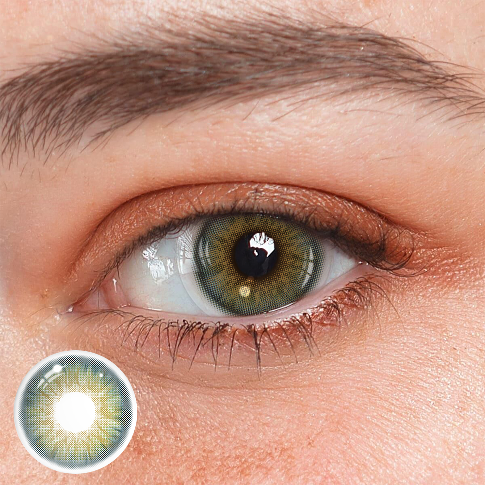 Lazuli Deep Green Colored Contact Lenses
